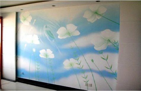 南部画墙绘怎么画好白云的蓬松感?