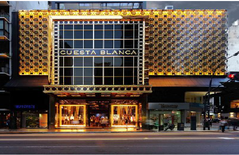 南部门头设计与商业空间的纽带。