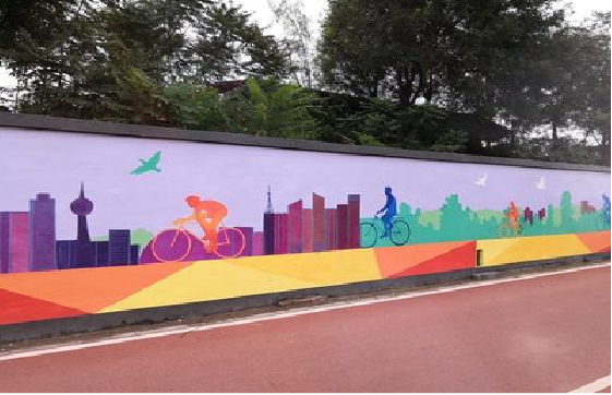 南部墙体彩绘-围墙