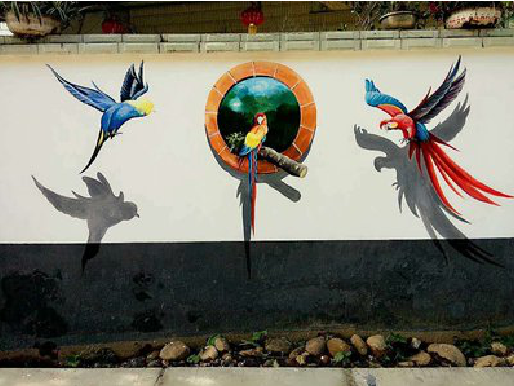 南部视觉错位-3D墙绘设计