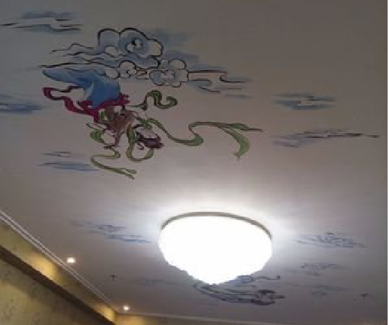 南部如何快速绘制天花板上的手绘墙？