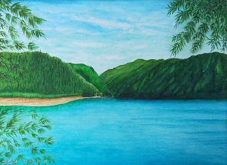 南部在墙绘中，如何绘画绿水青山？