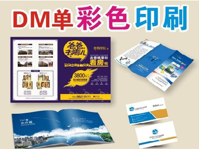 南部单页印刷，色彩搭配简单。